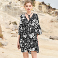 Europe and the United States woman tall clothes large size women's chiffon dress 2020 summer new elegant sexy beach dress